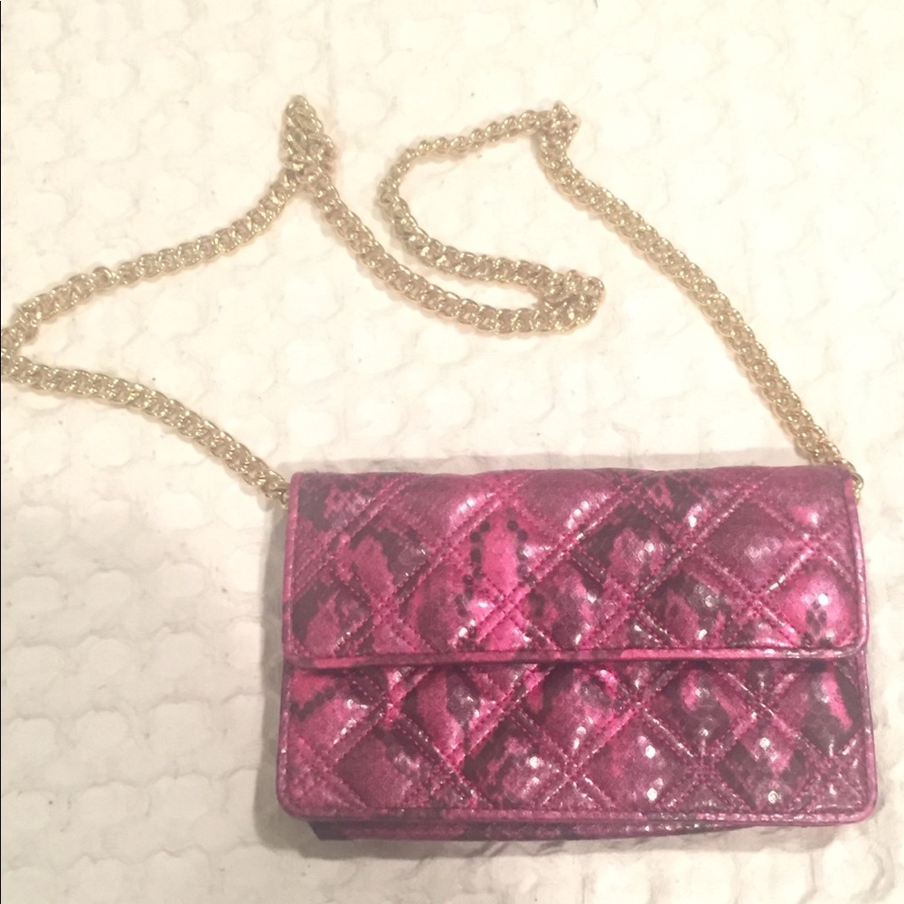 Marc Jacobs pink snakeskin purse